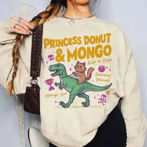 Princess Donut & Mongo Shirt Comfort Colors, New Achievement Shirt, Dungeon Crawler Carl T Shirt, Cute Bookish Apparel for Sci-Fi Readers and Literature Fans