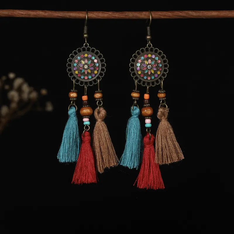 H1214 1 tricolor tassel