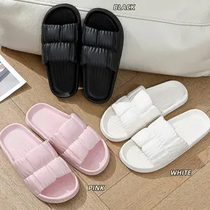 Soft EVA Home Slippers Comfortable Indoor House Slides Lightweight Non Slip Bathroom Slippers for Adults