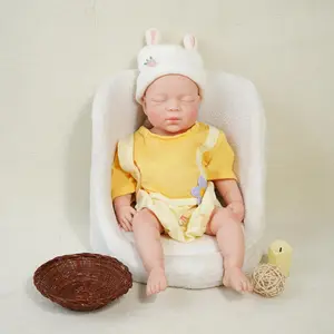 FunCuddle NO.24 17-in All-Silicone Reborn Baby Male Doll - Real Baby-Like Touch, Family Daily Companion, Memorable Birthday Gift, Reborn Baby Doll