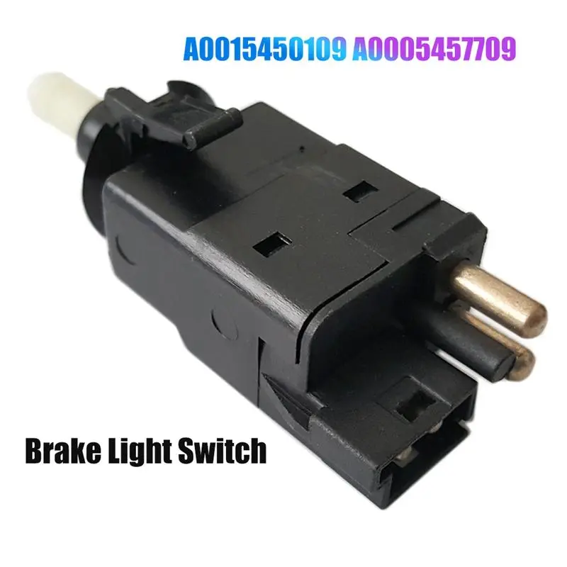 New Brake Light Switch Replacement Part for Mercedes-Benz W124, W210, R170, W208, R129 SL, W638, W201, W140, W463 Models - Compatible with Part Numbers A0015450109, A0005457709