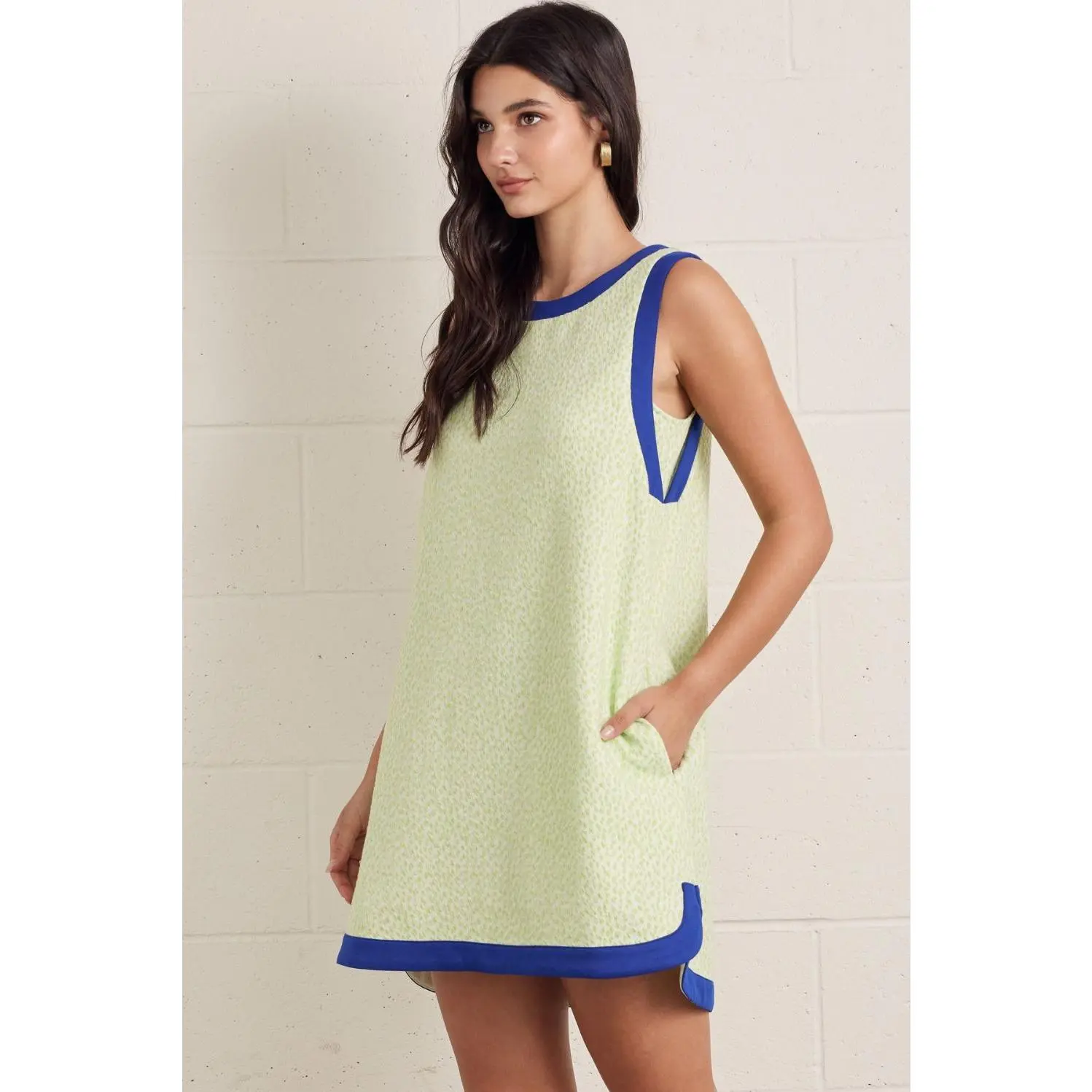 ENTRO Blue & Lime Dress