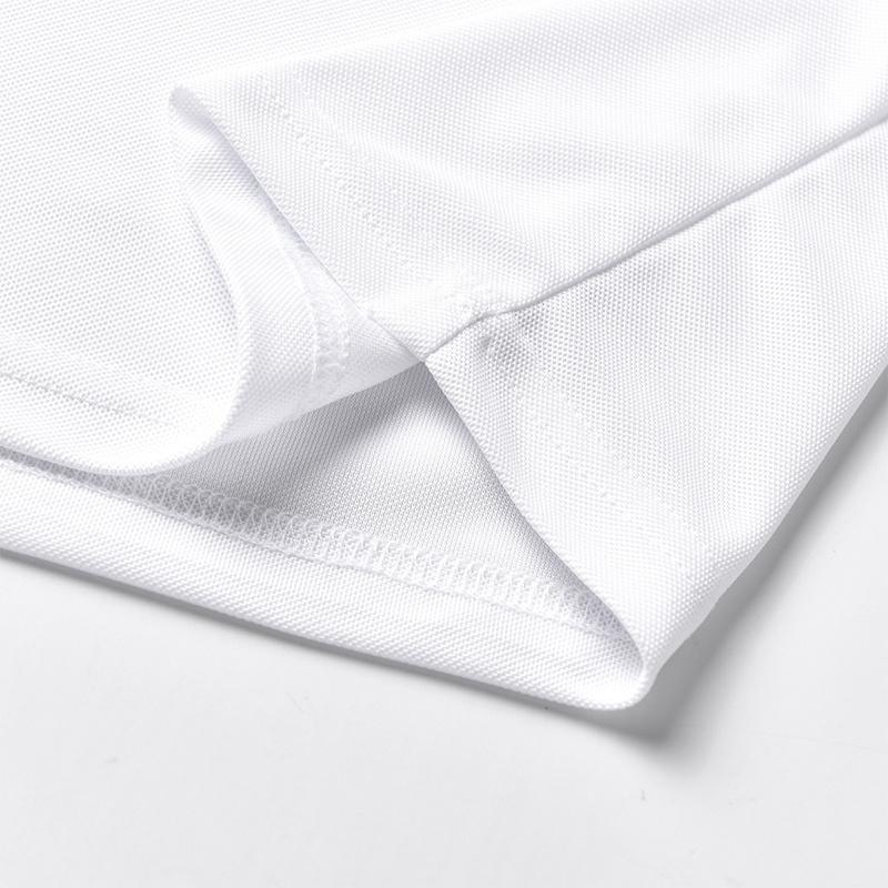 Men’s 4-piece short-sleeve polo shirt set—quick-drying golf/tennis apparel featuring a comfortable color-block design with collar and sleeve accents, suitable for casual sportswear.