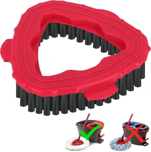 Spin Mop Scrub Brush Head for Cleaning O Ceda EasyWring 1-Tank System – Hard Bristle Brush Scrub Attachment for oceda Scrubber mop Head for Bathroom,