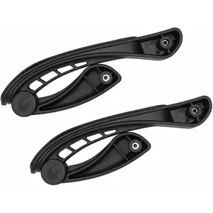 2Pcs Universal Movable Office Chair Armrest Replacement, Convenient Accessory with 4 Holes, Size 37cmx6.5cmx28cm
