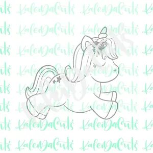Cookie Cutter Wink the Unicorn 3.5"