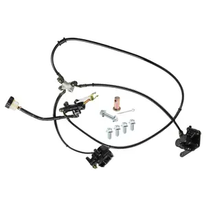 Suisuitong Go kart Hydraulic Brake Caliper Cylinder Assembly Front and Rear Drive Foot Brake for 4WD Four Wheel Drive Go Kart Karting Golf Cart Mower ATV UTV Buggy Dune Quad Bike Moped 4 Wheeler