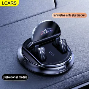 New Car Phone Holder Navigation Dashboard Mount, Cell Phone Car Mount, Sticky Suction Cup Fixed Support, Anti-Slip Pad, Stable Shockproof Control Panel, 360° Rotation