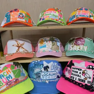 Beachwear Hats - Colorful Summer Caps with Fun Sayings & Beach Themes for Women