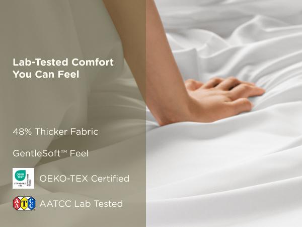Bedsure Cooling Sheets, Rayon Derived from Bamboo & Cotton Blend, GentleSoft, Breathable, Deep Pocket Up to 18 Inches, Hotel Luxury Bedding for Hot Sleepers Bedsure Cooling Sheets, Rayon Derived from Bamboo & Cotton Blend, GentleSoft, Breathable, Deep Pocket Up to 18 Inches, Hotel Luxury Bedding for Hot Sleepers
