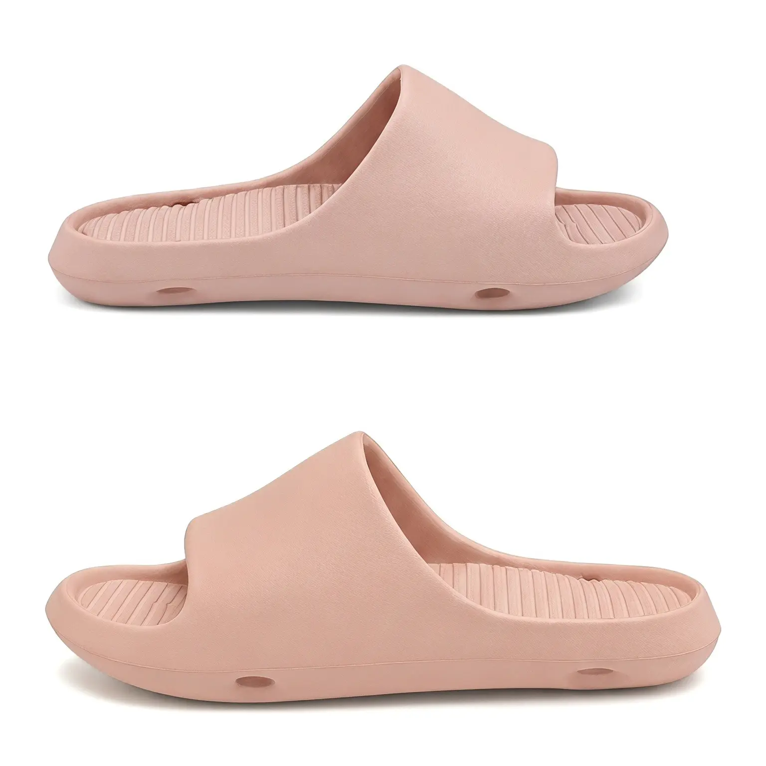 Women's Cloud Cushion Slides - Ultra-Soft EVA Thick Platform Slippers, Non-Slip Quick-Dry Indoor-Outdoor Shower Shoes
