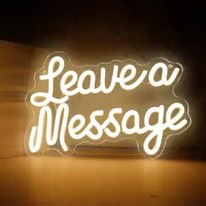 Neon Light Guestbook, LED Reception Desk Welcome Sign, USB Powered Adjustable Lighting, Ideal for Weddings, Hotels, Salons, Business Events