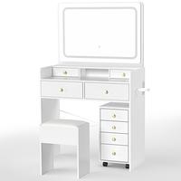 6 Drawers with Movable Storage Cabinet