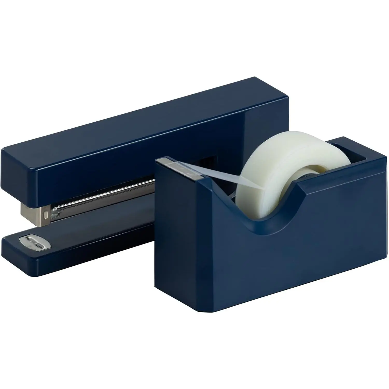 Office & Desk Sets - 1 Stapler & 1 Tape Dispenser - Navy Blue - 2/Pack