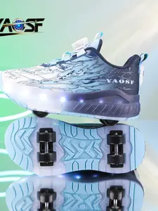 Fashion Children LED Roller Skates, High-End Glowing Sports Shoes, Youth Upgrade Version, Light-Up Walking Sneakers, Outdoor Sport Wheels