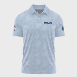 124th U.S. Open Pinehurst Golf Polo Shirt Pastel Floral Hawaiian Pattern
