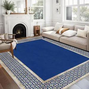 A minimalist geometric-style modern home rug, machine-washable and fade-resistant, soft and durable, suitable for holidays and any space, including hotels, offices, sofas, beside beds, kitchens, laundry rooms, etc.