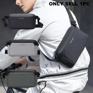 1pc men lightweight chest crossbody bag, single shoulder pouch, multifunctional for daily leisure, outdoor, travel and business trips, multi compartment storage bag