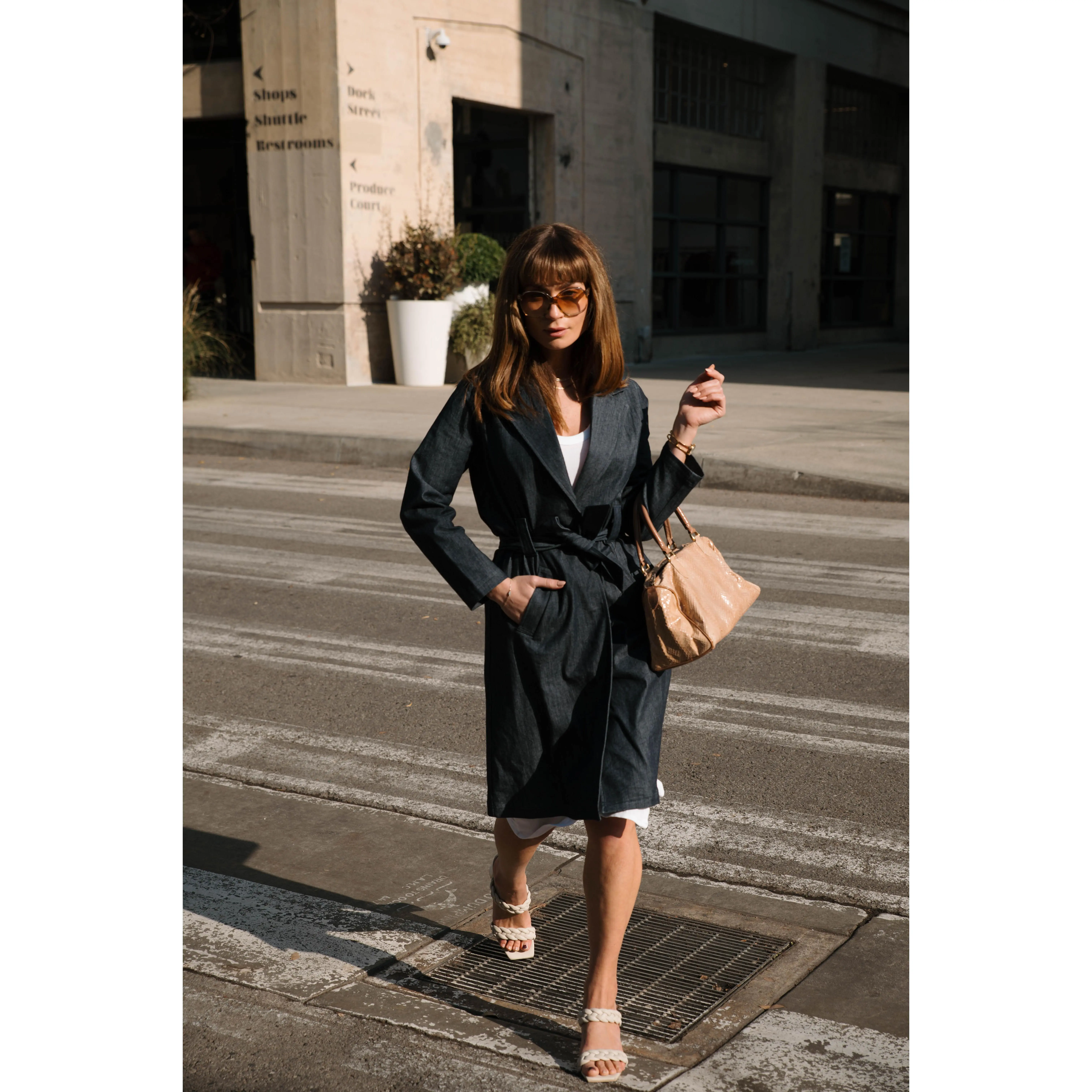 The Alexandra Denim Trench