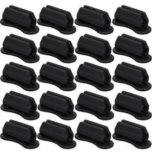 20PCS Adhesive Pencil Holders for Desk - Silicone Pen Holder - Flexible Pencil Holder for Office Essentials Accessories and Teacher Supplies