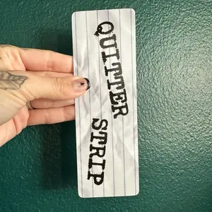 Quitter Strip notebook paper bookish bookmark