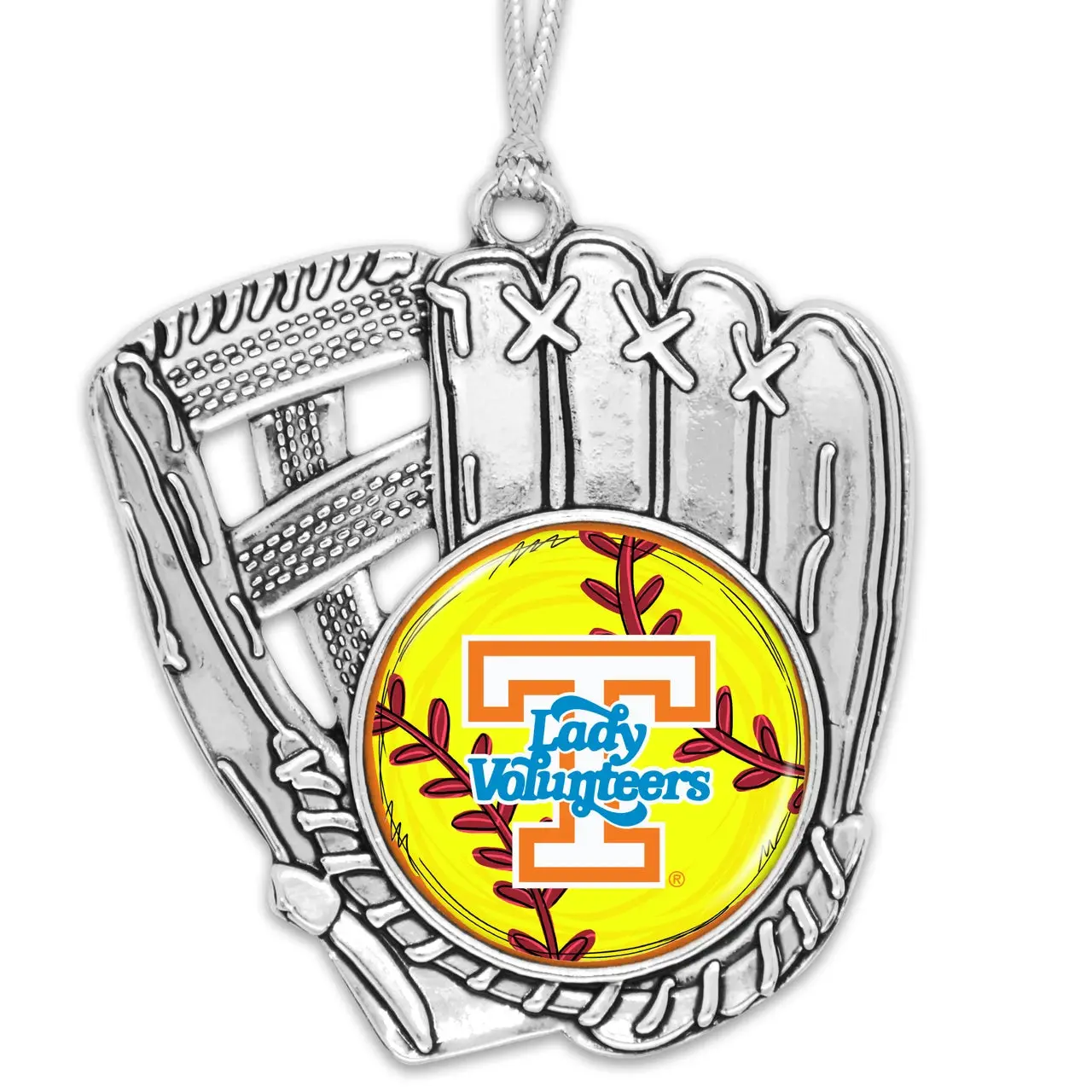 University of Tennessee Lady Volunteers Softball Glove Christmas Ornament