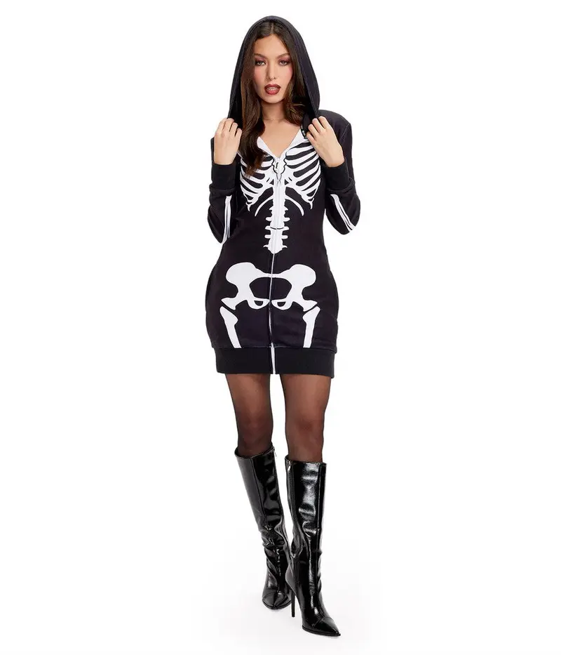 slim fit dress slacks Skeleton & Roses Sheer Mesh Dress main image 0