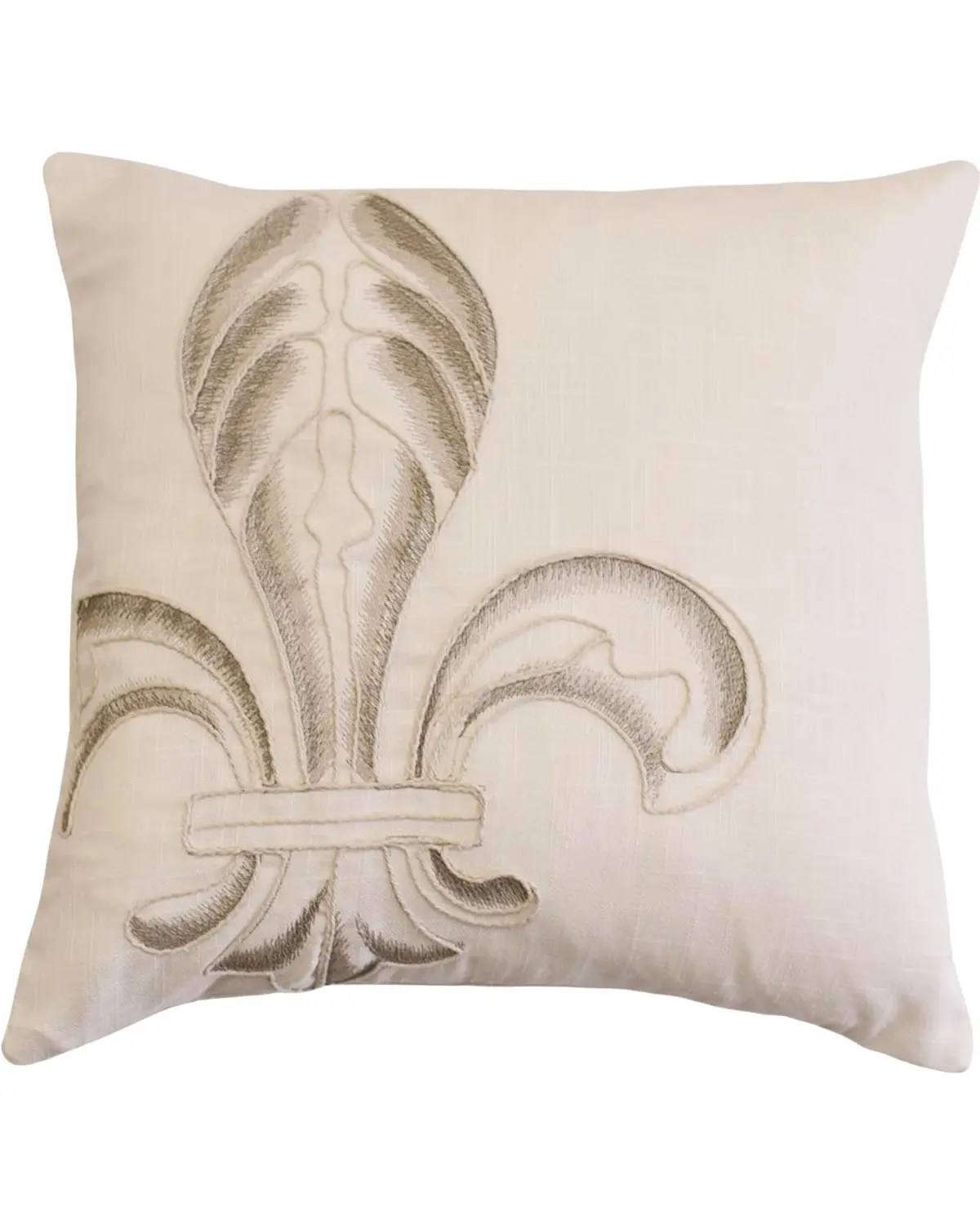 Hiend Accents Unisex Fleur De Lis Embroidery Pillow - Fb5400p7