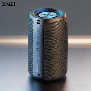 Portable Waterproof Speaker ZEALOT, 10W Powerful Bass & Hi-Fi Sound, IPX5 Rating, TF/USB/AUX Modes, Long Battery, Great Bluetooth-compatible Speaker for Hiking Cycling Gifts.