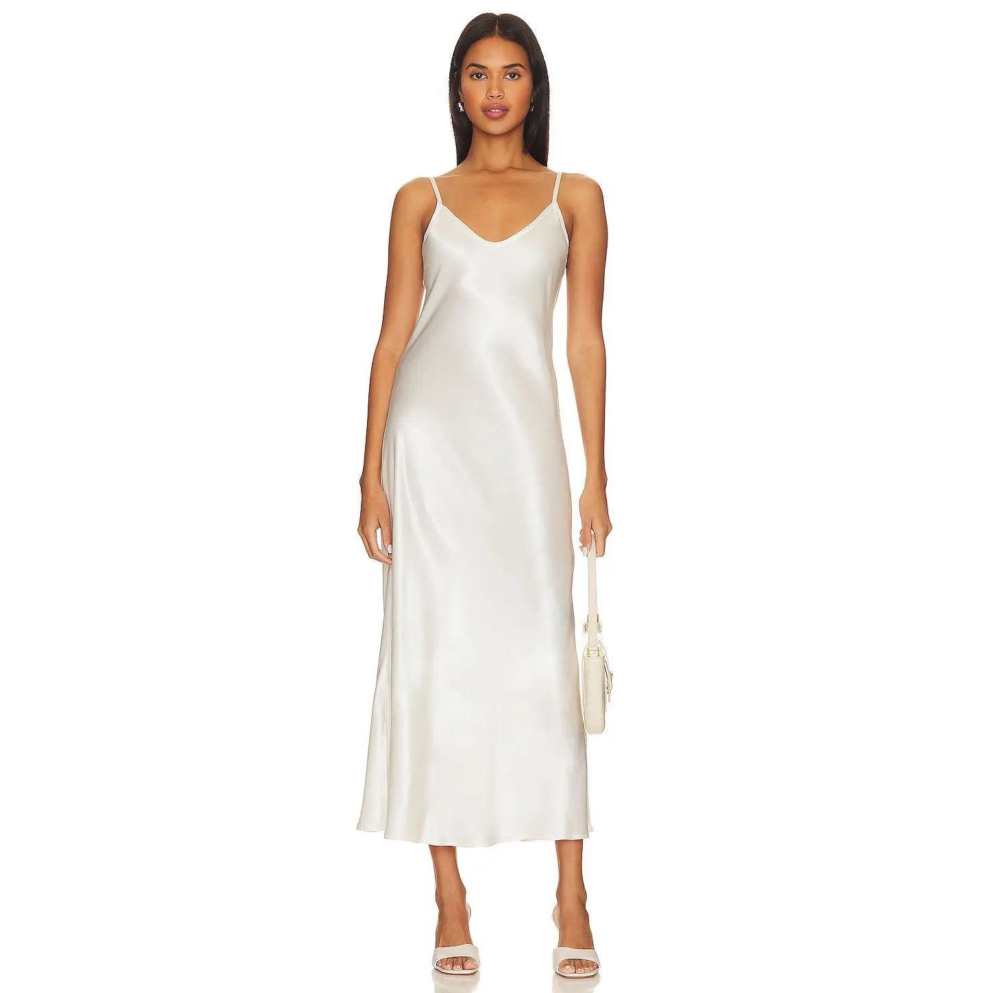 Enza Costa Bias Cut Dress in Cloud