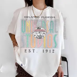 Retro Universal Studios Comfort Color Shirt, Universal #Orlando 1912 T-Shirt, Magic Kingdom Family Trip, WDW Fan Gift, Universal Hollywood Unisex Tee