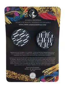 Adarna Essentials Inabel Fabric Earrings - Handcrafted Artisanal, Lightweight, Eco-Friendly Statement Jewelry for Women Retro Plastic Fabric Casual Elegant Ethnic