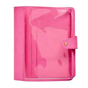 Large Clear Planner Folio - Candy