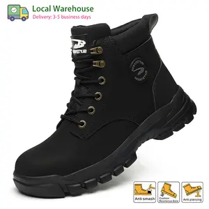 Shoe healthcare worker Sneaker Water Resistant Steel Toe Boots Safety Work Boots for Men Lightweight Indestructible Construction leathers Safety  Footwear Comfort Walking workboots work trainers sport hot stylish protective shoe
