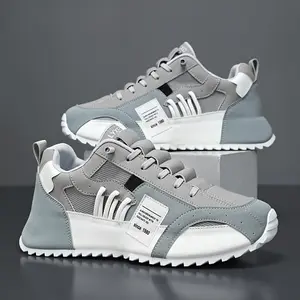 1 Pair Trendy Minimalist Sneakers for Men - Slip-On Athletic Shoes with Elastic Band, Breathable Fabric Upper, Non-Slip EVA Insole, Faux Sole - Versatile for Hiking, Daily Wear, Running & Workout - Solid Color Graphic Design - Low Top Desig  Foam Runners