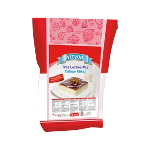 Vizyon Tres Leches Cake Mix 22lbs – Soft & Absorbent Cake Base for Tres Leches Desserts