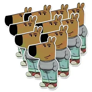 10 pc Chill guy stickers for laptop and phone decoration - Perfect for Office Stationery Supplies