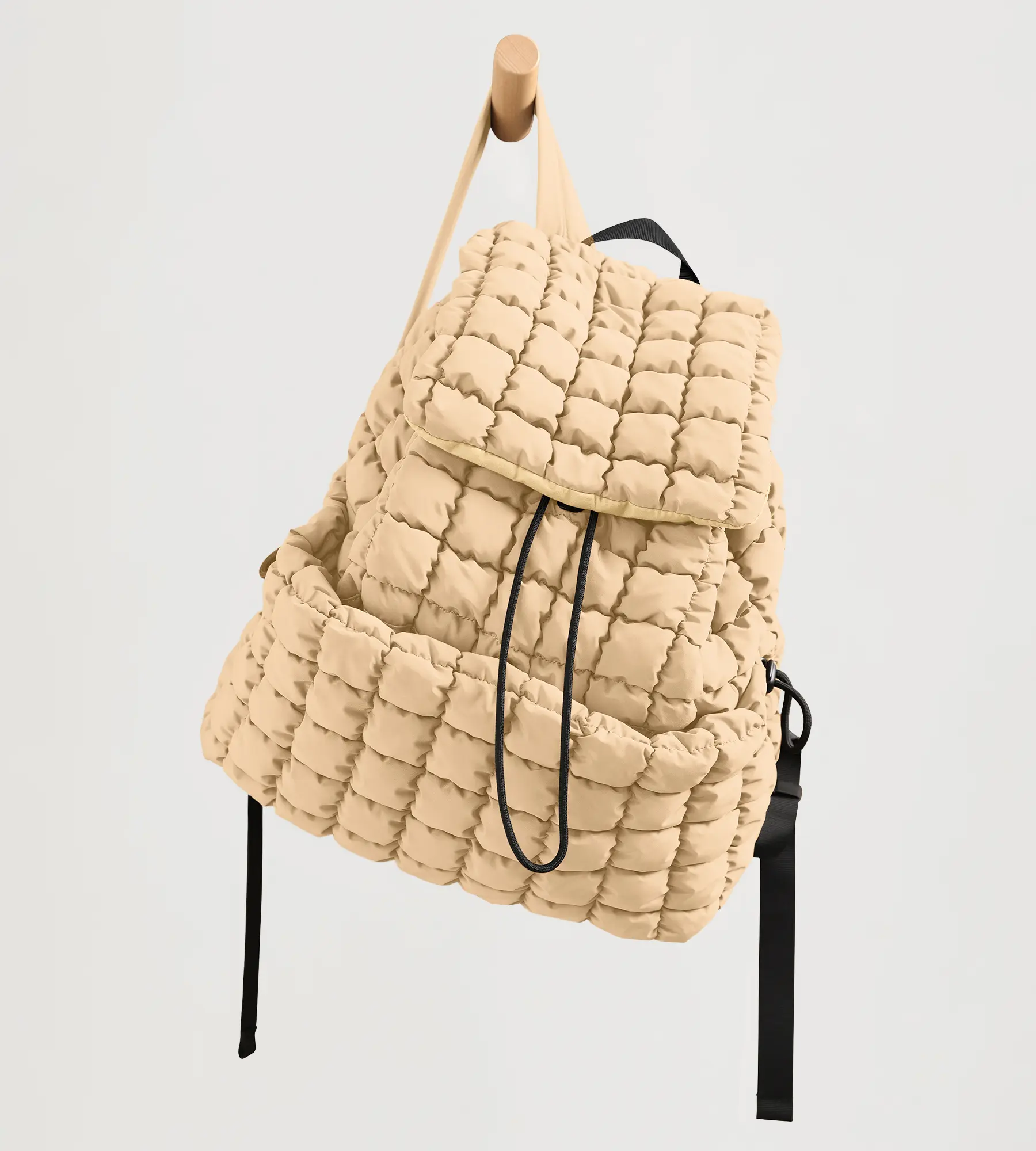 ODODOS Quilted Backpack for Women Lightweight Puffer Hiker Pack Drawstring Padding Travel Gym Bag summerwins