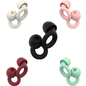 Reusable Noise-reducing Earplugs with 3 Pairs Earbud Tips, 18dB Noise Cancellation Earplugs, Hearing Protection Waterproof Earplugs for Sleeping, Swimming, Sports