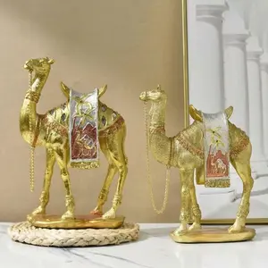 Camel Design Decorative Artifacts, 1 box of classic style luxury art decorations, suitable for decoration of family wine cabinets, TV cabinets at the entrance of the living room, and as decorative items.