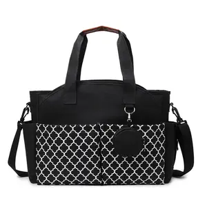 Portable Diaper Bag Handheld Baby Diaper Changing Kit with Change Pad and Shoulder Strap, Waterproof Large Capacity Mommy Essentials