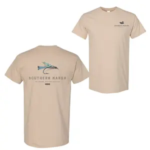 Southern Marsh Fishing Lure T-Shirt, Outdoor Fishing Graphic Tee, Southern Style Cotton Shirt for Men, Gift for Boyfriend