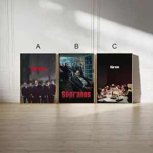 The Sopranos Wall Art, Sopranos Poster, Tony Soprano, James Gandolfini, Cult Series Artwork, Classic Crime Drama Print