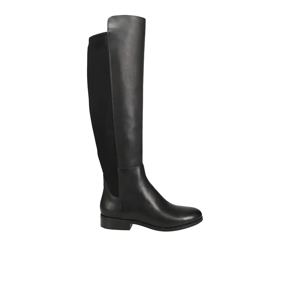 Cole Haan Womens Isabelle Over The Knee Round Toe Zippered Casual Boots Over the Knee Low Heel 1-2" - Black