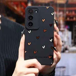 Phone Case - Phone Case - Colorful Love Heart Phone Case for Samsung Galaxy S24 Ultra S23 Plus S22 + S21 S20 Shockproof Protective Phone Case  Suitable for Iphone 17/16/15/14/13/12/11/X/XR/XS/8/7/SE Mini Plus Pro Max Series