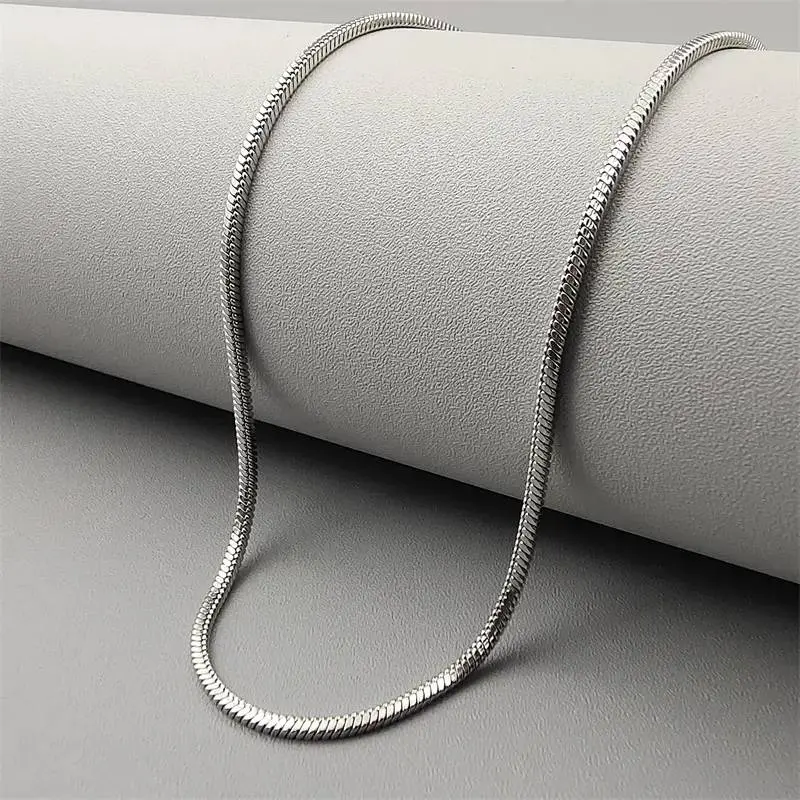 Elegant Silver Snake Necklace – Timeless Style for Any Occasion