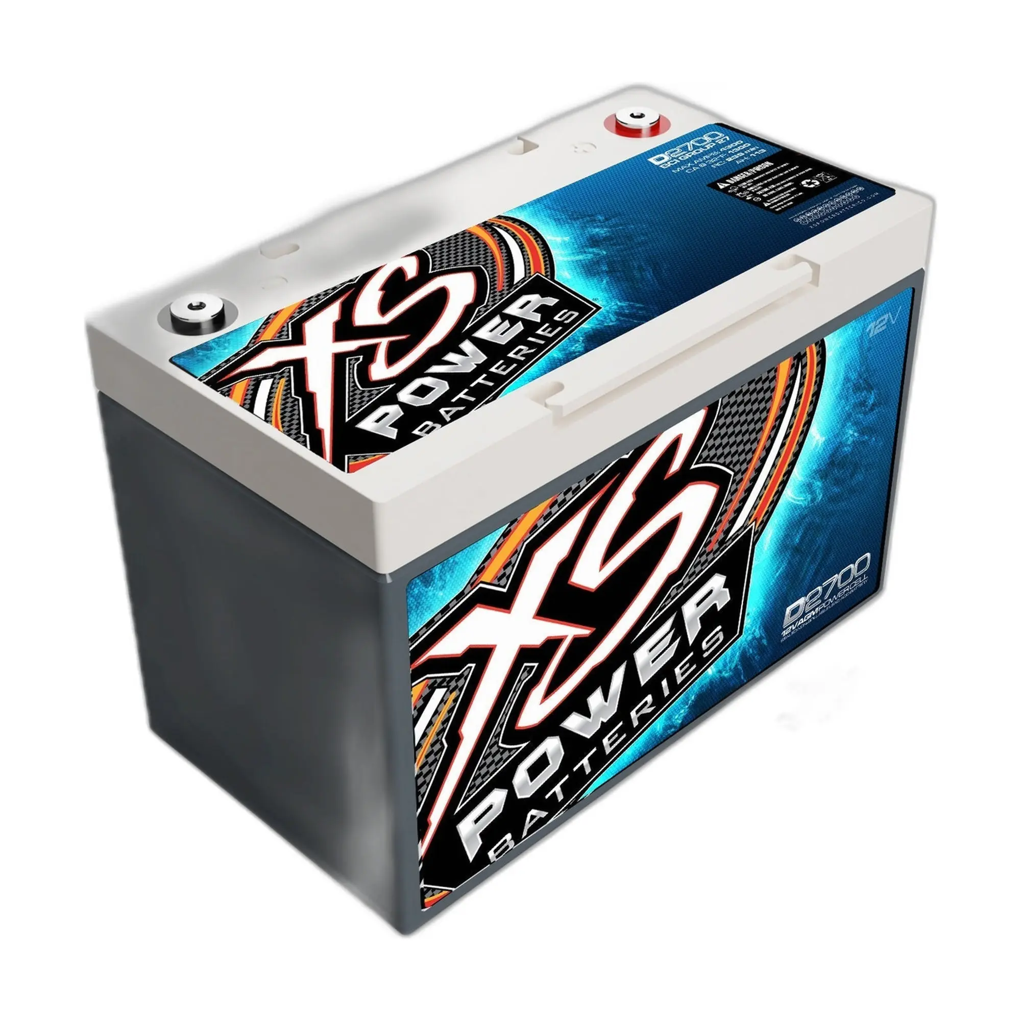 XS Power Group 27 12V AGM Car Audio Battery, 12v Voltage, Car Audio Boost Component for Automotive Battery Replacement, Cars