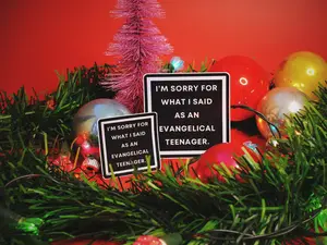 I'm Sorry Sticker - Square Durable Weather Resistant Sticker with Rounded Corners for Water Bottles Laptops and Bumpers