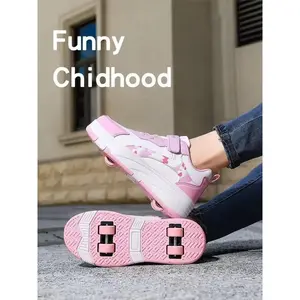 Girls' Outdoor Roller Skates Fashionable Versatile Roller Skates Detachable Wheel Design Autumn Winter Roller Skates