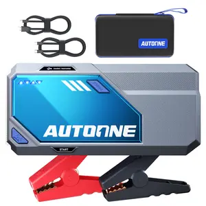 AUTOONE M4 8000A Car Jump Starter 12V Battery Jumper Portable 16000mAh 8000A Peak 168W DC Output Type-C Fast Charge Jumper Cables